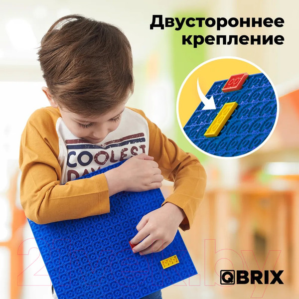 Изображение товара Элемент конструктора QBRIX Строительная основа / 10002 (2шт, синий)