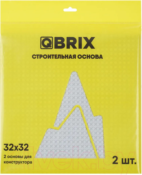 Изображение товара Элемент конструктора QBRIX Строительная основа / 10003 (2шт, серый)