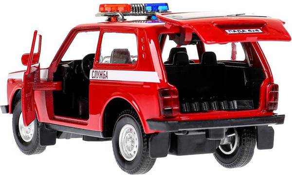 Изображение товара Гараж игрушечный Технопарк Пожарная Часть / GARAGE-22SL1XCAR-FIR