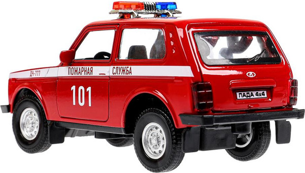 Изображение товара Гараж игрушечный Технопарк Пожарная Часть / GARAGE-22SL1XCAR-FIR