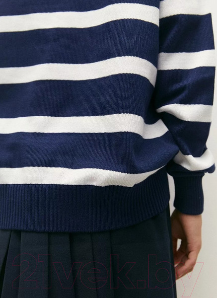 Изображение товара Джемпер детский Amarobaby Strip / AB-OD24-S26/20-140 (синий, р.140)