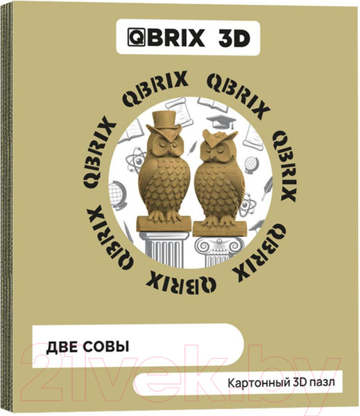 Изображение товара Конструктор QBRIX Две совы 3D 20034