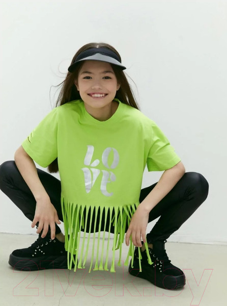 Изображение товара Футболка детская Amarobaby Rope / AB-OD24-R33/14-146 (салатовый, р.146)