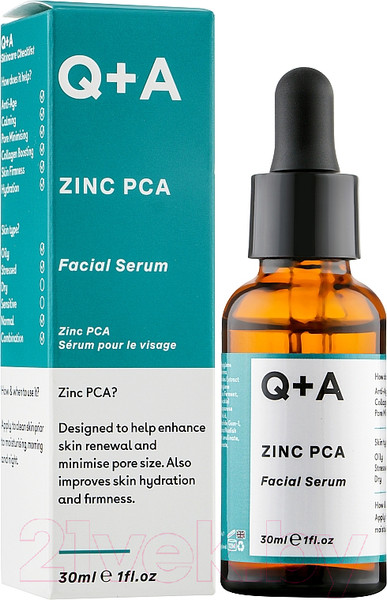 Изображение товара Сыворотка для лица Q+A Zinc PCA (30мл)