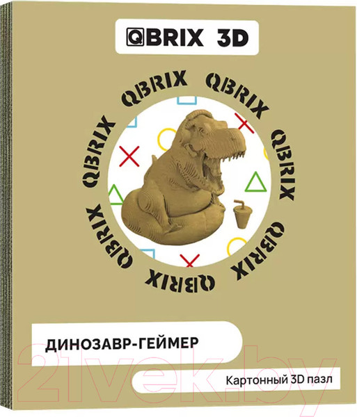 Изображение товара Конструктор QBRIX Динозавр-геймер 3D 20038
