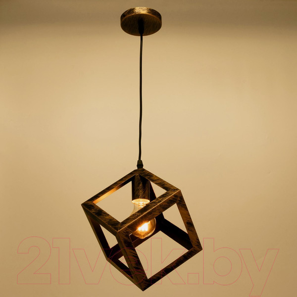 Изображение товара Потолочный светильник BayerLux Куб / 5494630 (черный/золотой)