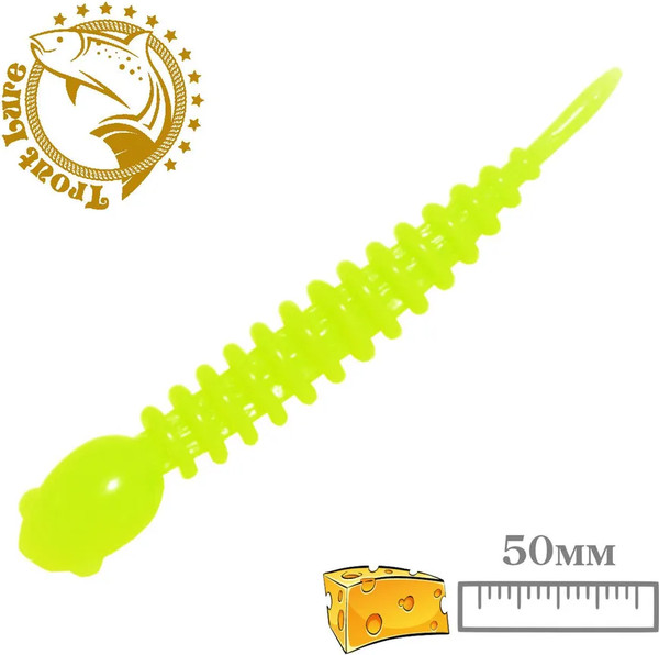 Изображение товара Мягкая приманка Sansan Trout Lure Golovastik 50 Сыр Col 6 / TLСG50C06 (12шт, Lemon)