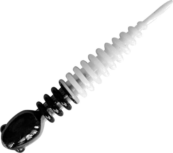 Изображение товара Мягкая приманка Sansan Trout Lure Golovastik 50 Сыр Col 13 / TLСG50C13 (12шт, White/Black)