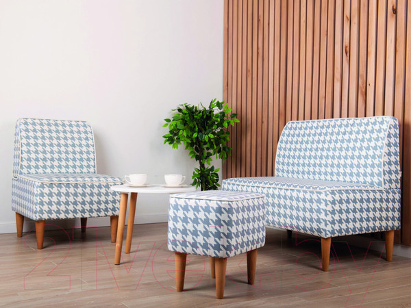 Изображение товара Кресло мягкое Monofix Одос Принт (домино/микровелюр)