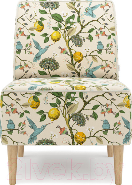 Изображение товара Кресло мягкое Monofix Одос Принт (лимон/микровелюр)