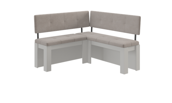 Изображение товара Уголок кухонный мягкий Genesis Мебель 120  (белый/Bora 03)