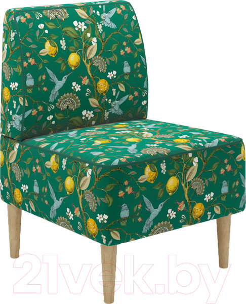 Изображение товара Кресло мягкое Monofix Одос Принт (лимон зеленый/микровелюр)