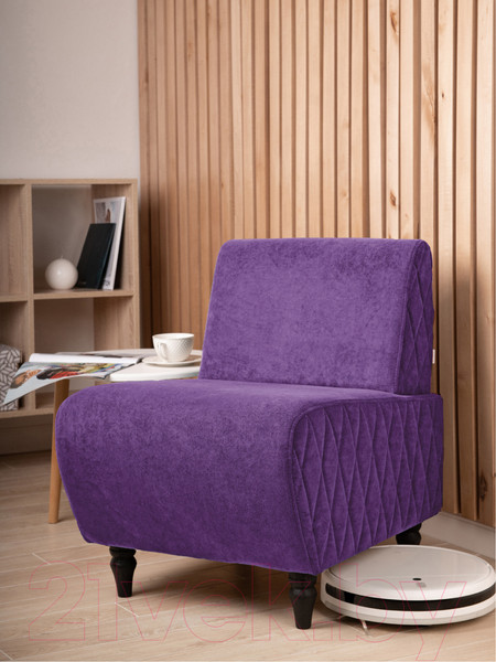 Изображение товара Кресло мягкое Monofix Буно (велюр/фиолетовый №18)