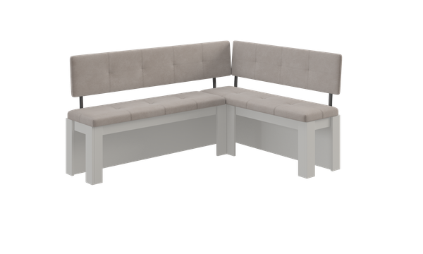 Изображение товара Уголок кухонный мягкий Genesis Мебель 160 (белый/Bora 03)