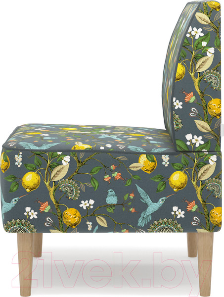 Изображение товара Кресло мягкое Monofix Одос Принт (лимон серый/микровелюр)