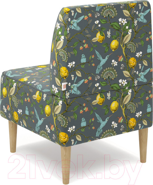 Изображение товара Кресло мягкое Monofix Одос Принт (лимон серый/микровелюр)