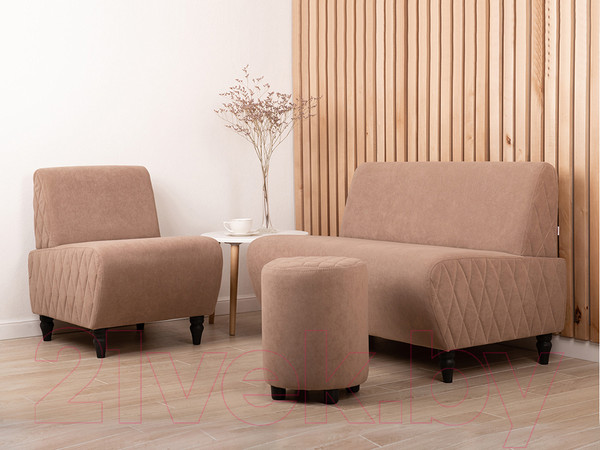 Изображение товара Кресло мягкое Monofix Буно (велюр/светло-коричневый №22)