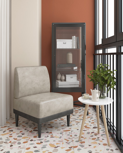 Изображение товара Кресло мягкое Monofix Одос (велюр/айвори №2)