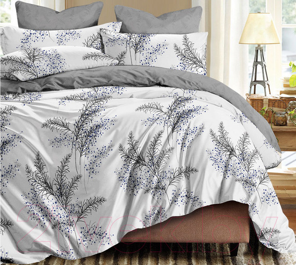 Изображение товара Комплект постельного белья Alleri Сатин Premium 1.5сп / СП-284