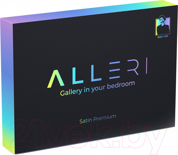 Изображение товара Комплект постельного белья Alleri Сатин Premium 1.5сп / СП-284