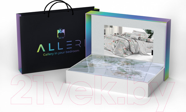 Изображение товара Комплект постельного белья Alleri Сатин Premium 1.5сп / СП-284