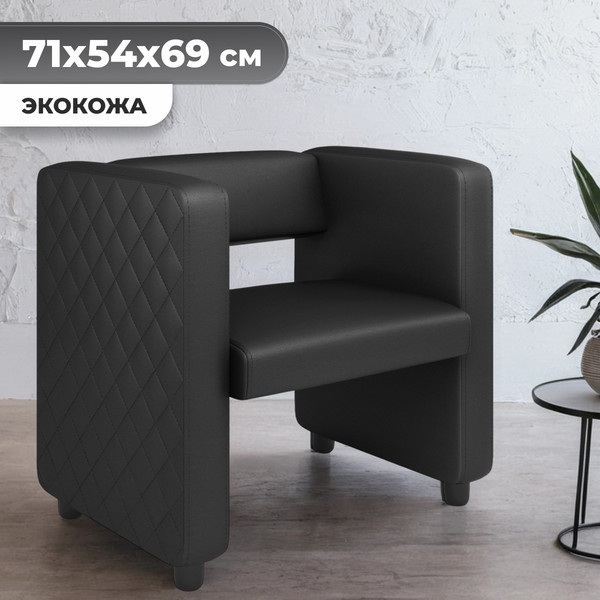 Изображение товара Кресло мягкое Monofix Йокки (экокожа/черный)