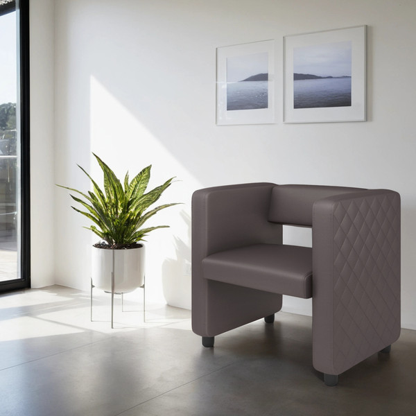 Изображение товара Кресло мягкое Monofix Йокки (экокожа/коричневый)