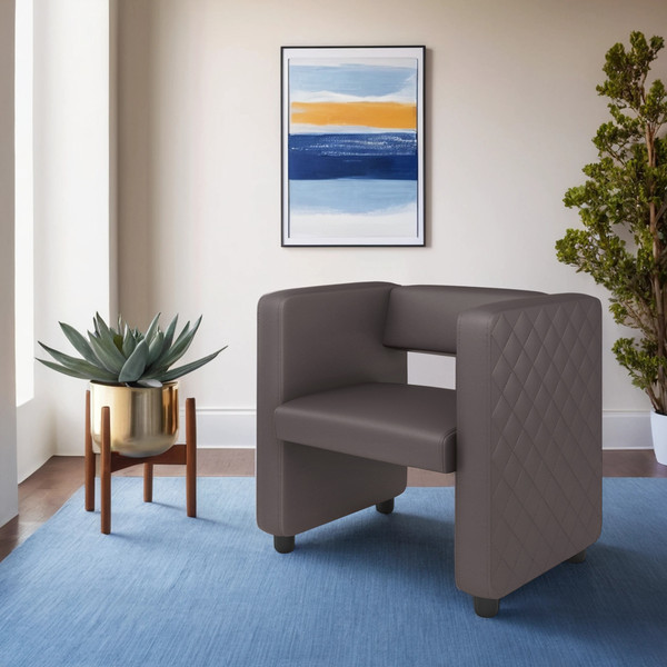 Изображение товара Кресло мягкое Monofix Йокки (экокожа/коричневый)