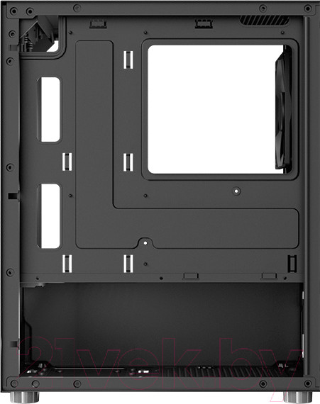 Изображение товара Корпус для компьютера AeroCool CS-111-G-BK-V1 (черный, без БП)