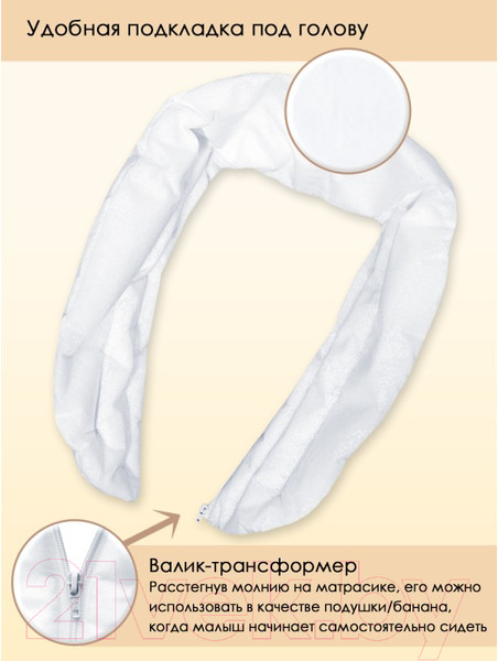 Изображение товара Матрасик для купания Свет Мария 2194-01 (белый)