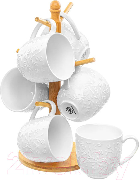 Изображение товара Набор кружек Elan Gallery Веточки-цветочки / 630082