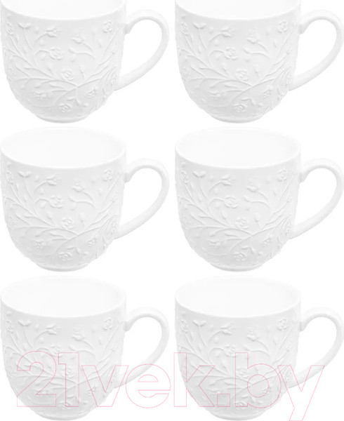 Изображение товара Набор кружек Elan Gallery Веточки-цветочки / 630082