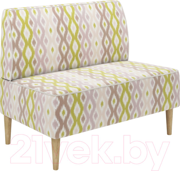 Изображение товара Диван Monofix Одос Принт (абстракция оливковый/микровелюр)