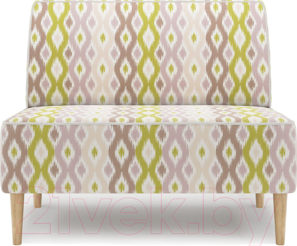 Изображение товара Диван Monofix Одос Принт (абстракция оливковый/микровелюр)