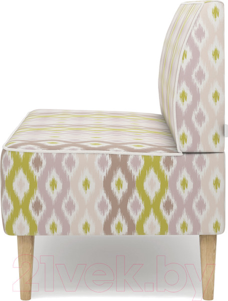 Изображение товара Диван Monofix Одос Принт (абстракция оливковый/микровелюр)