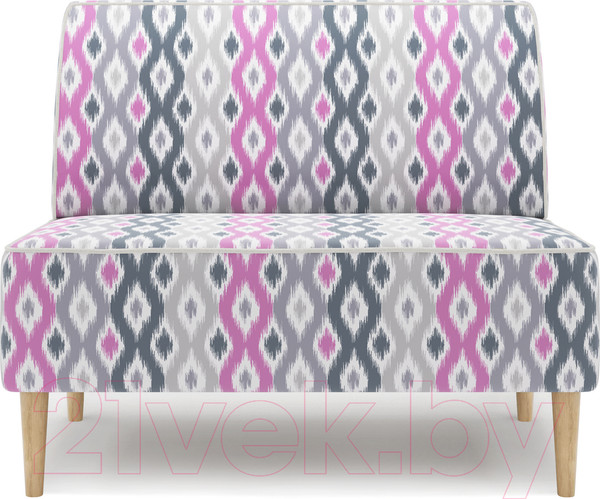 Изображение товара Диван Monofix Одос Принт (абстракция фиолетовый/микровелюр)