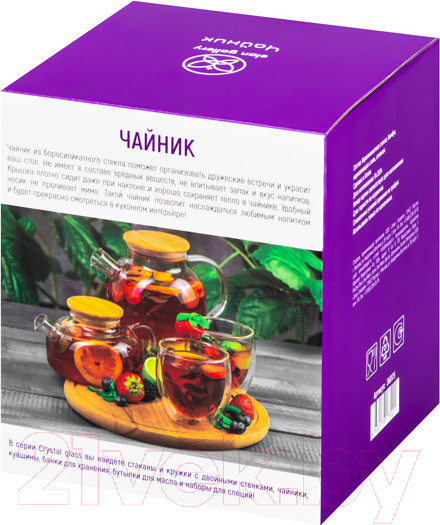 Изображение товара Заварочный чайник Elan Gallery Crystal glass / 360175