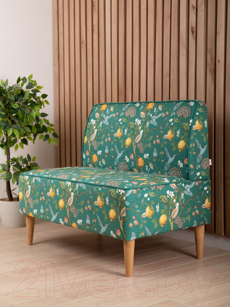 Изображение товара Диван Monofix Одос Принт (лимон зеленый/микровелюр)