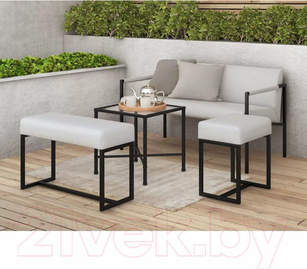 Изображение товара Диван садовый Monofix Юнта (белый)