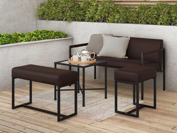 Изображение товара Диван садовый Monofix Юнта (коричневый)