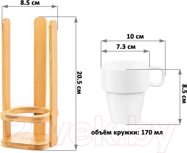 Изображение товара Набор кружек Elan Gallery Айсберг волны / 620160