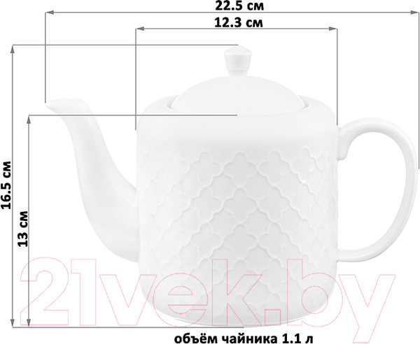 Изображение товара Заварочный чайник Elan Gallery Арабеск / 620185