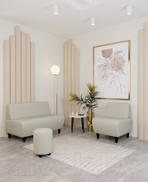 Изображение товара Пуф Monofix Йокки (велюр/бежевый №2)