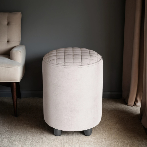 Изображение товара Пуф Monofix Йокки (велюр/серый/бежевый №4)