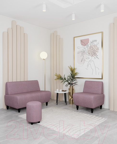 Изображение товара Пуф Monofix Йокки (велюр/сиреневый №28)