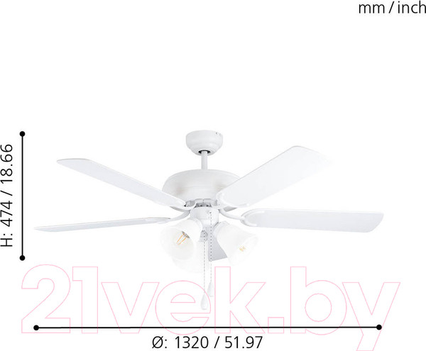 Изображение товара Вентилятор Eglo  Las Palmas 35076