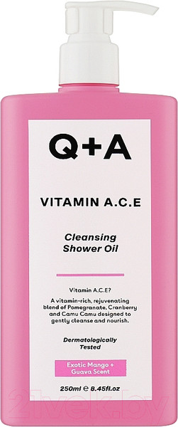 Изображение товара Масло для душа Q+A Vitamin A.C.E (250мл)