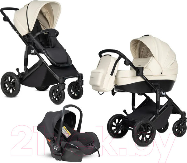 Изображение товара Детская универсальная коляска Farfello Molly Trio 3в1 (Pearl)