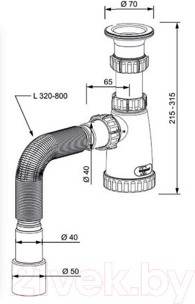 Изображение товара Сифон ИнкоПласт BG 1080