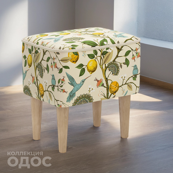 Изображение товара Пуф Monofix Одос Принт (лимон/микровелюр)